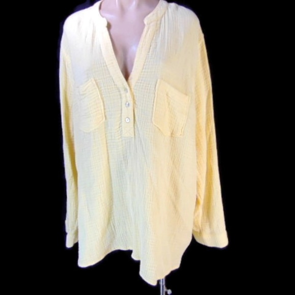 Soft Surroundings Tops - Soft Surroundings Elliana Gauze Pullover Top 1X Pl